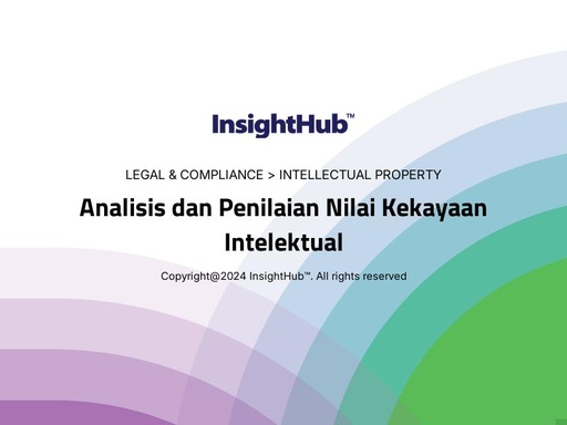 Analisis dan Penilaian Nilai Kekayaan Intelektual