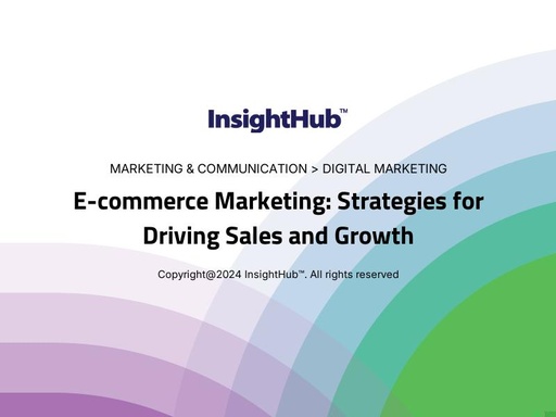 E-commerce Marketing: Strategies for Driving Sales and Growth