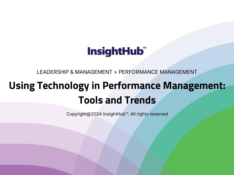 Using Technology in Performance Management: Tools and Trends