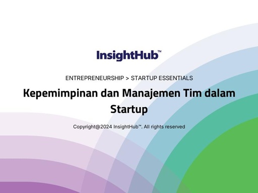 Kepemimpinan dan Manajemen Tim dalam Startup