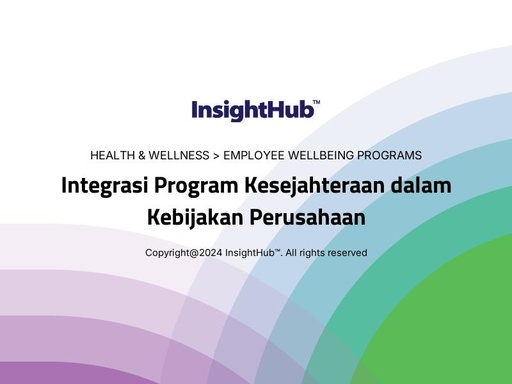 Integrasi Program Kesejahteraan dalam Kebijakan Perusahaan