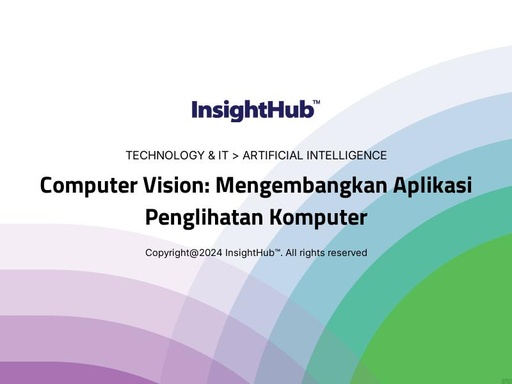 Computer Vision: Mengembangkan Aplikasi Penglihatan Komputer