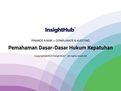 Pemahaman Dasar-Dasar Hukum Kepatuhan