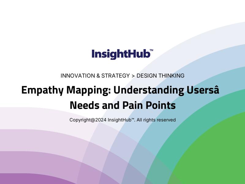 Empathy Mapping: Understanding Users’ Needs and Pain Points