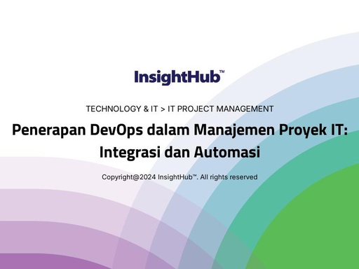 Penerapan DevOps dalam Manajemen Proyek IT: Integrasi dan Automasi