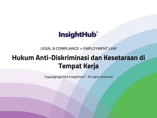 Hukum Anti-Diskriminasi dan Kesetaraan di Tempat Kerja