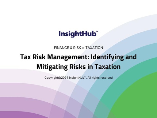 Tax Risk Management: Identifying and Mitigating Risks in Taxation