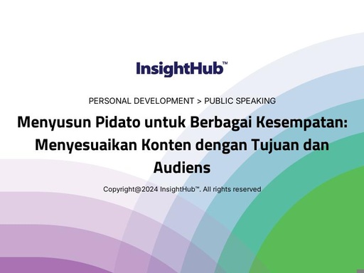 Menyusun Pidato untuk Berbagai Kesempatan: Menyesuaikan Konten dengan Tujuan dan Audiens