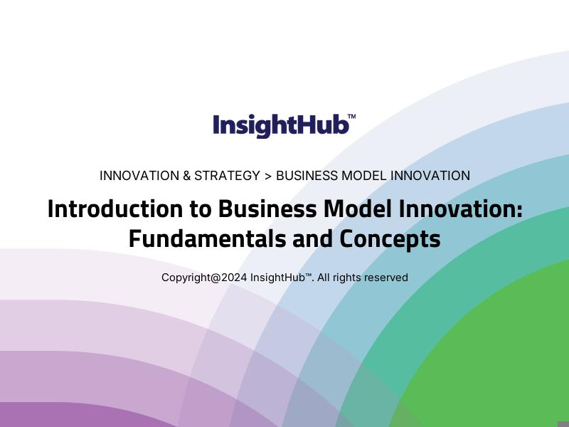 Introduction to Business Model Innovation: Fundamentals and Concepts