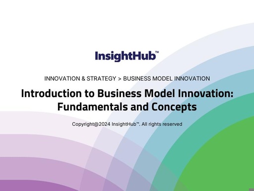 Introduction to Business Model Innovation: Fundamentals and Concepts