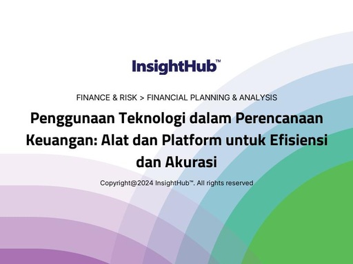 Penggunaan Teknologi dalam Perencanaan Keuangan: Alat dan Platform untuk Efisiensi dan Akurasi